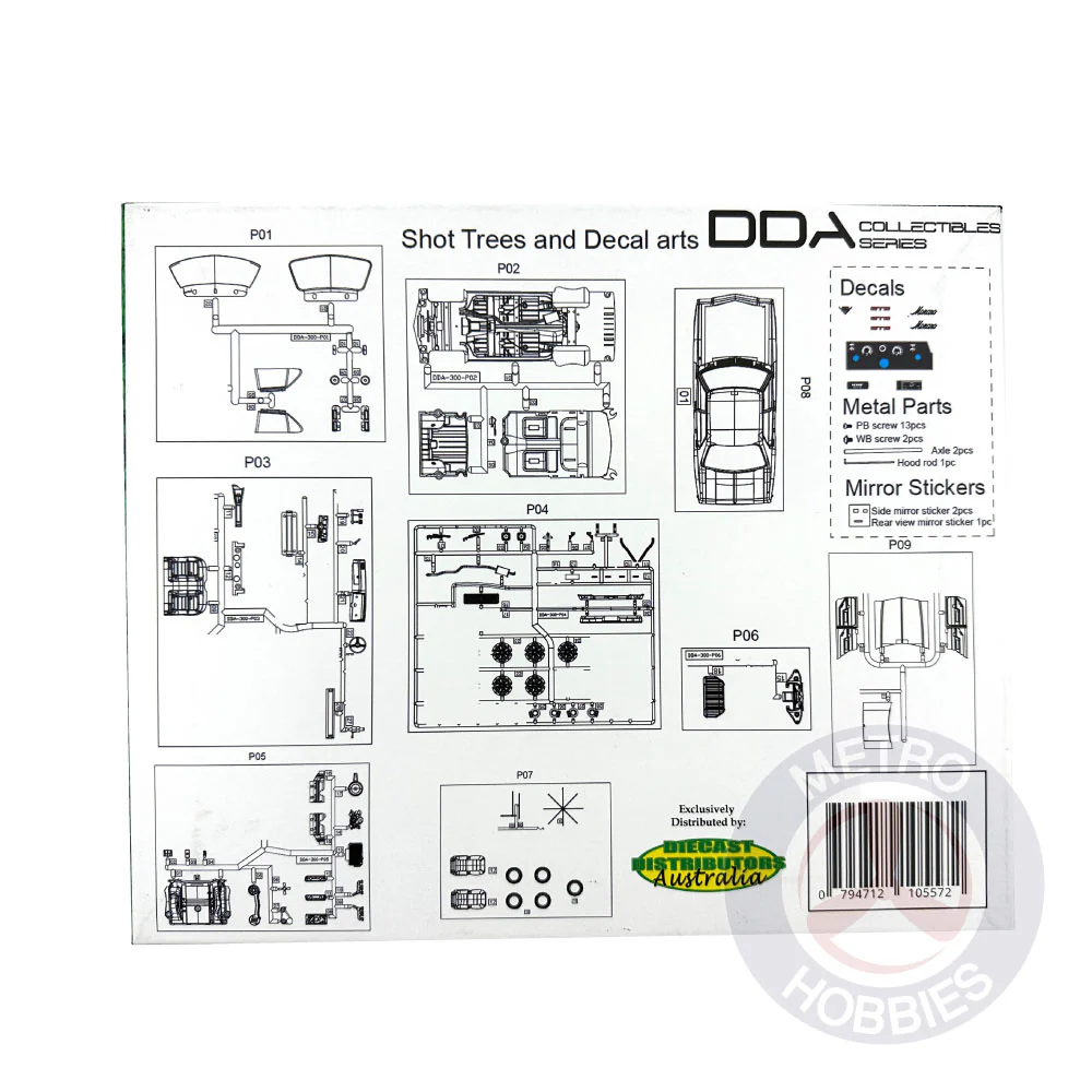 DDA 306K 1/24 HQ Holden Kingswood Plastic Model Kit - Image 2