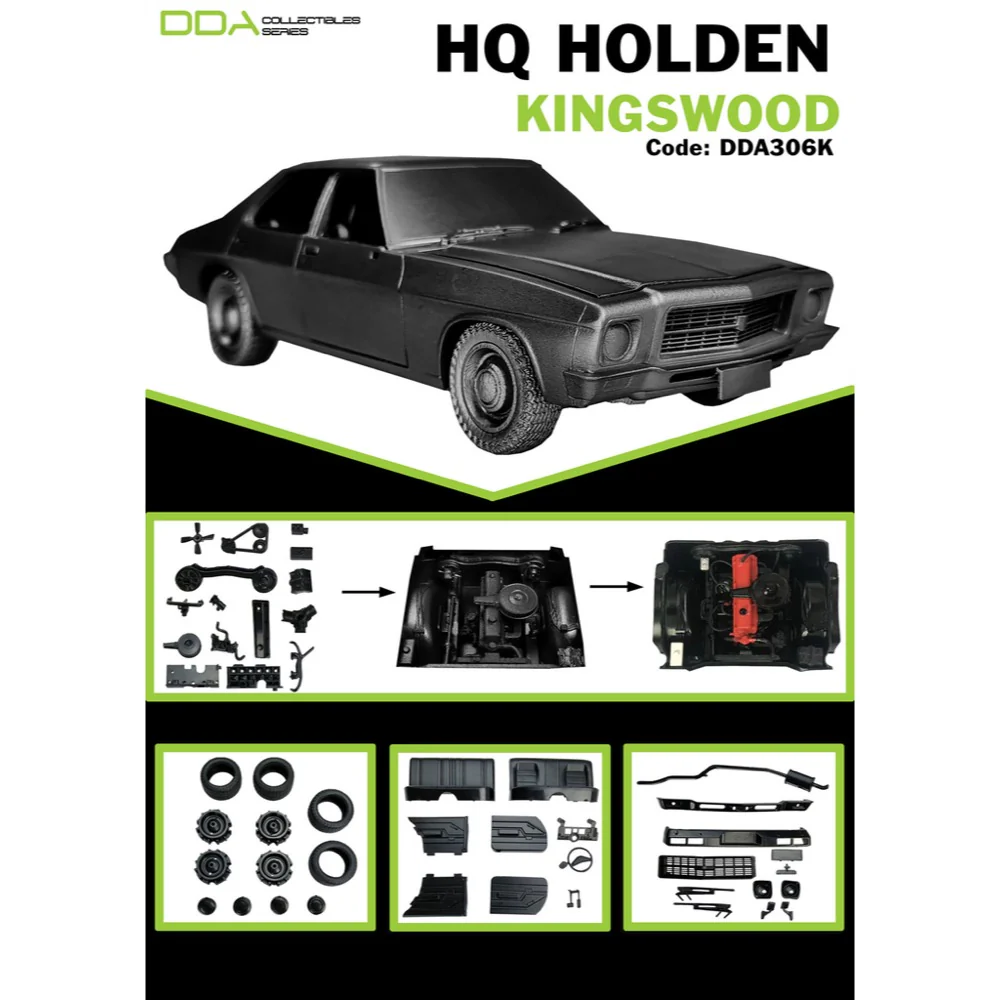 DDA 306K 1/24 HQ Holden Kingswood Plastic Model Kit - Image 3