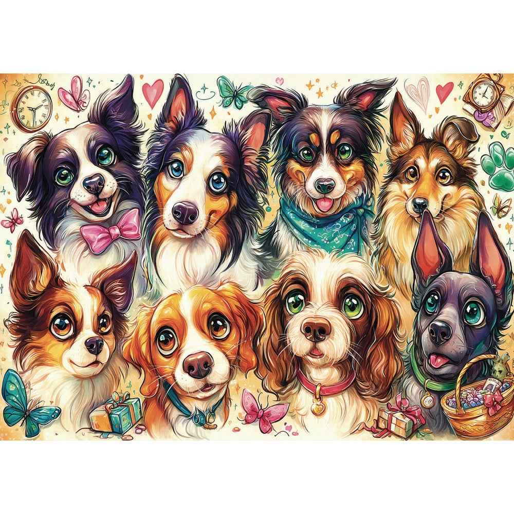 Delfy 26006 Eight Pawsome Friends 1000pc Jigsaw Puzzle - Image 2