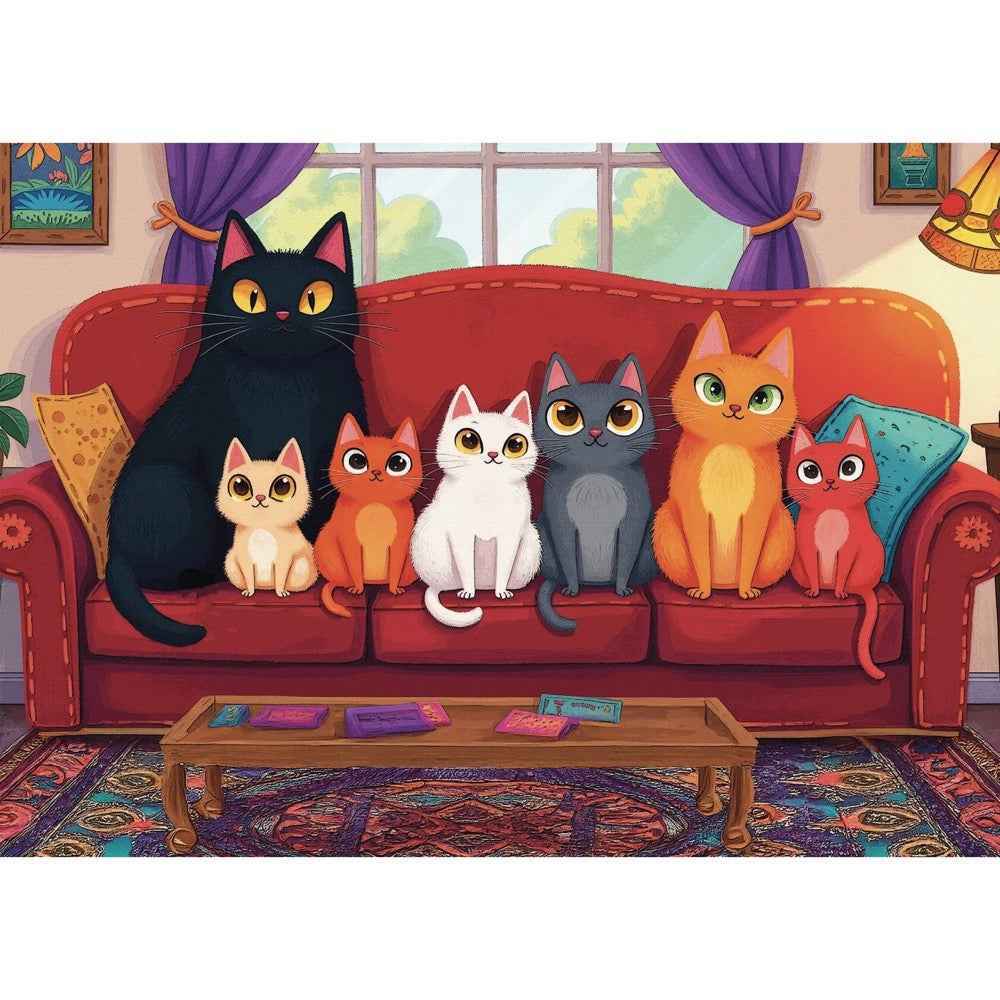 Delfy 26016 Purrfect Lineup 1000pc Jigsaw Puzzle - Image 2