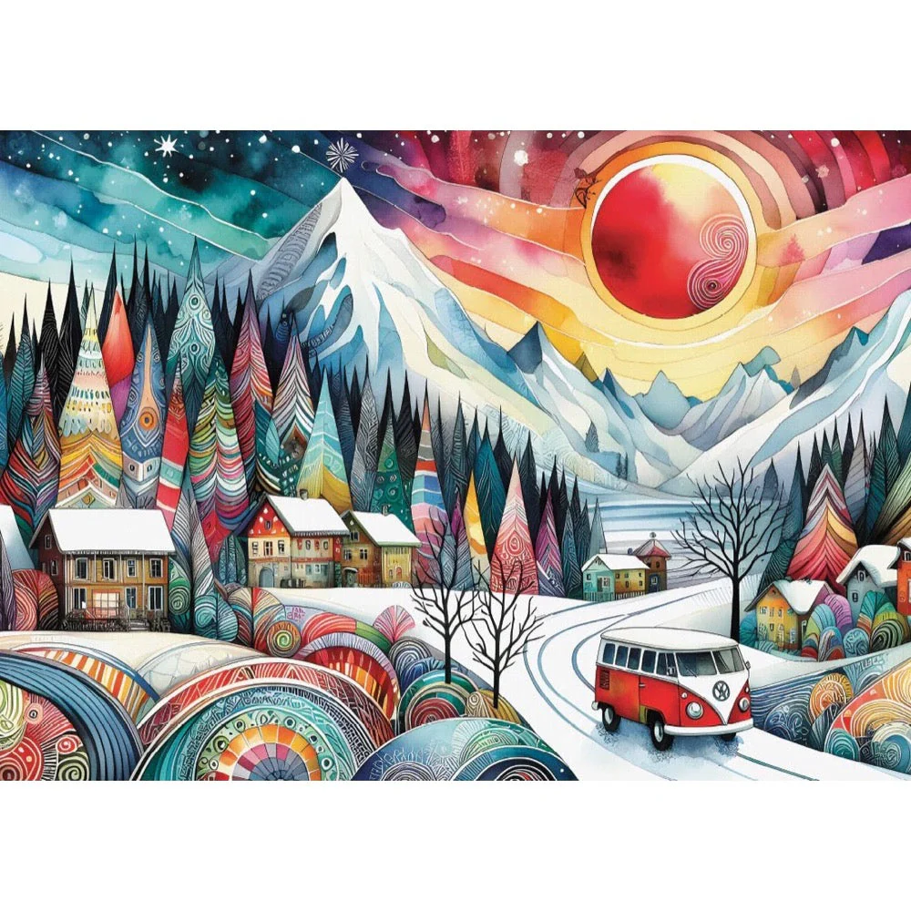 Delfy Mountain Path Wanderer 1000pc Jigsaw Puzzle - Image 2
