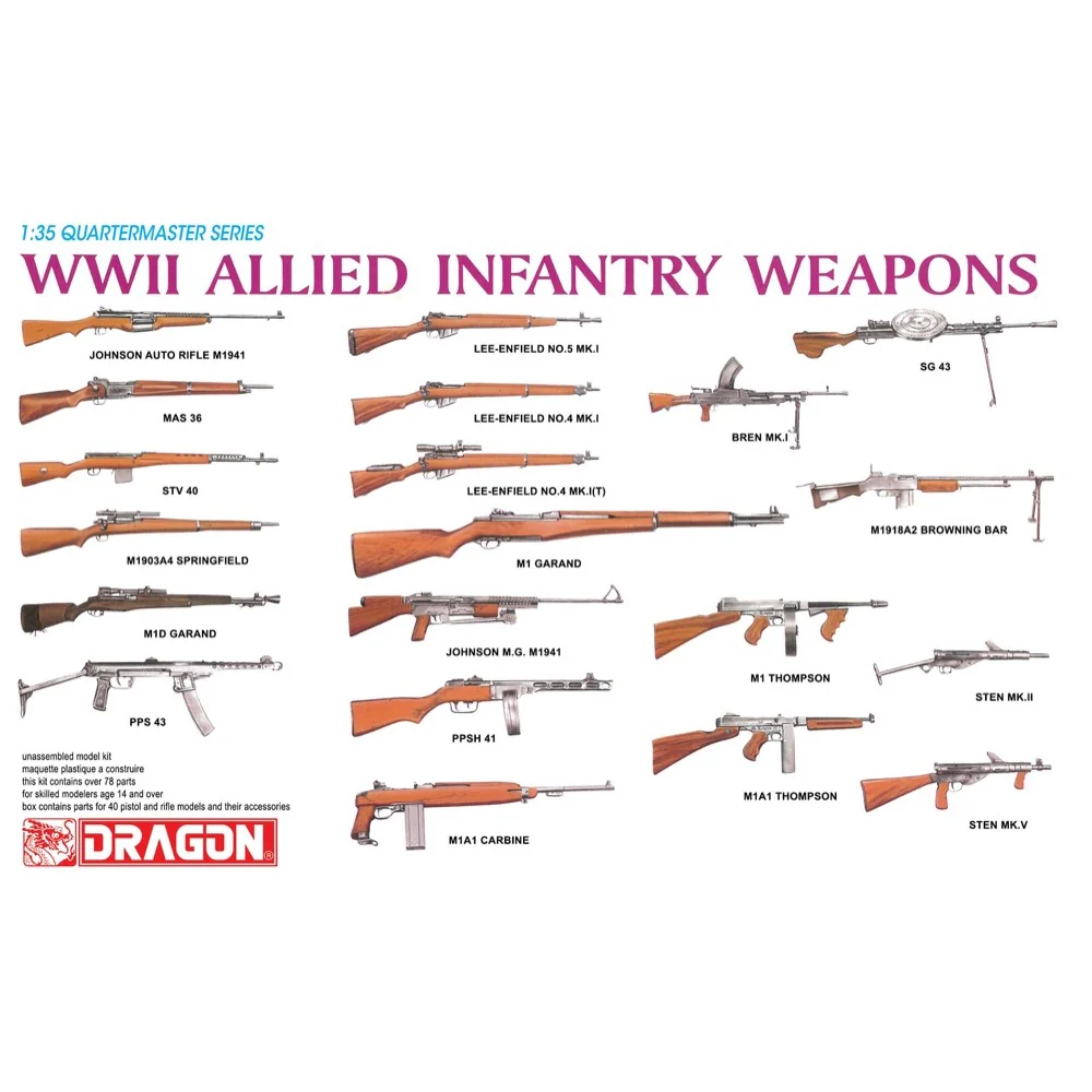 Dragon 3815 1/35 WWII Allied Infantry Weapons