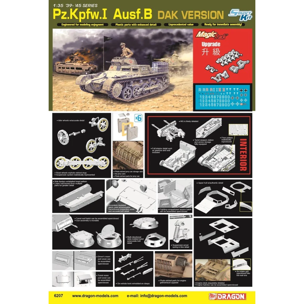 Dragon 6207 1/35 Pz.Kpfw. I Ausf.B DAK Type - Image 3