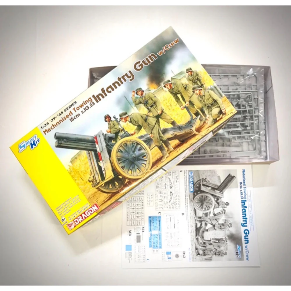 Dragon 6261 1/35 Mechanised Towing 15cm s.IG.33 nfantry Gun w/Crew - Image 2