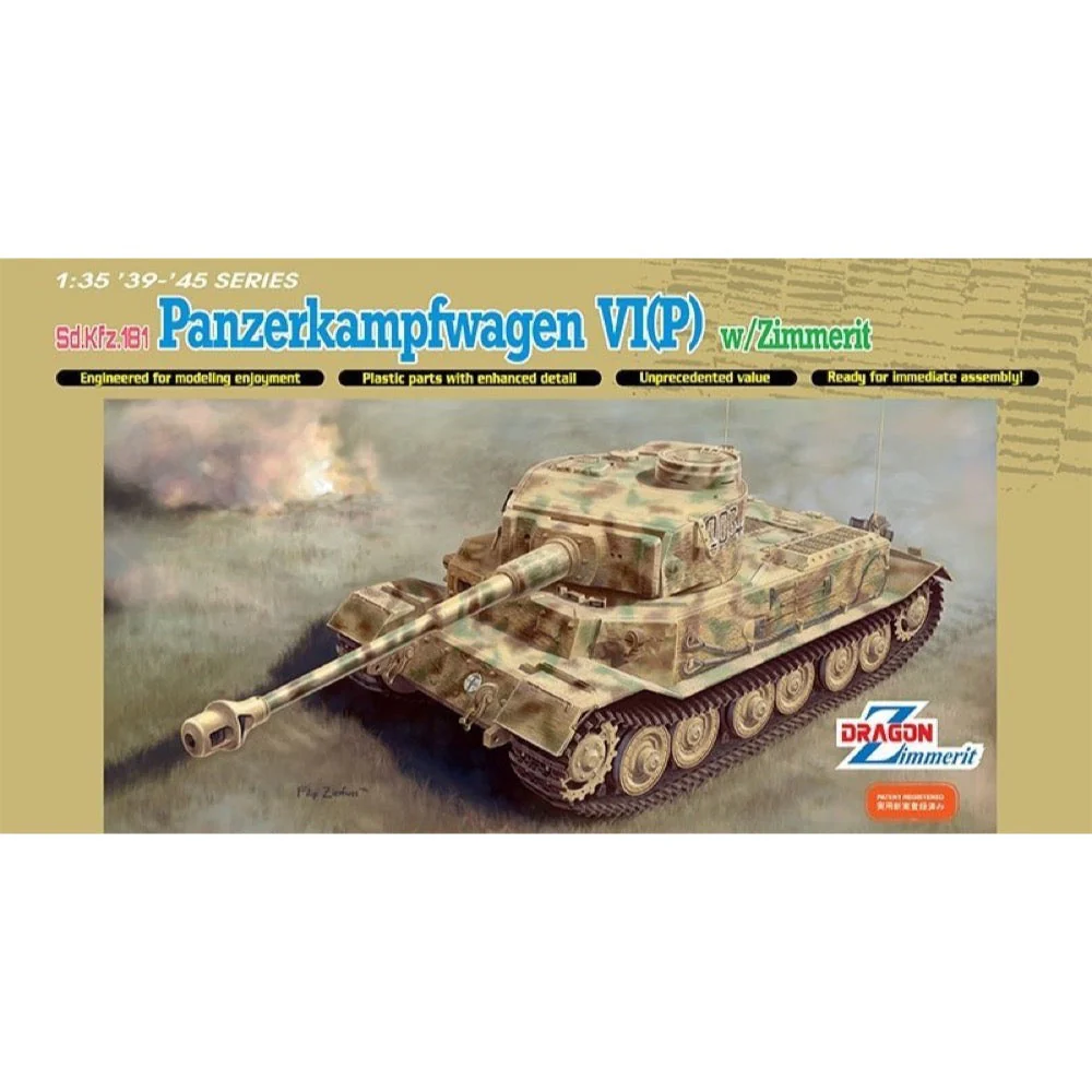 Dragon 6797 1/35 Panzerkampfwagen VI(P) w/Zimmeret - Image 16