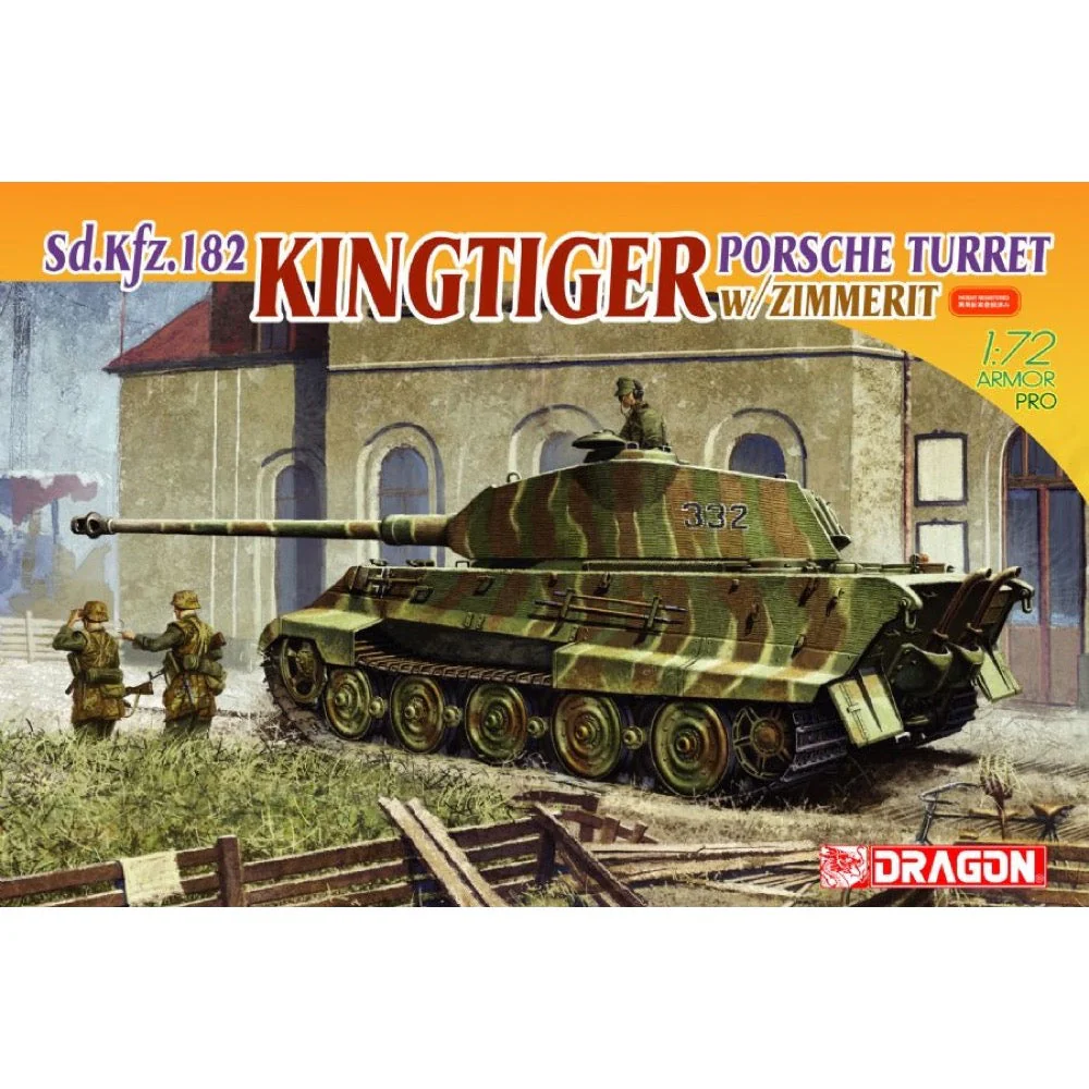Dragon 7254 1/72 King Tiger Porsche Turret - Image 3