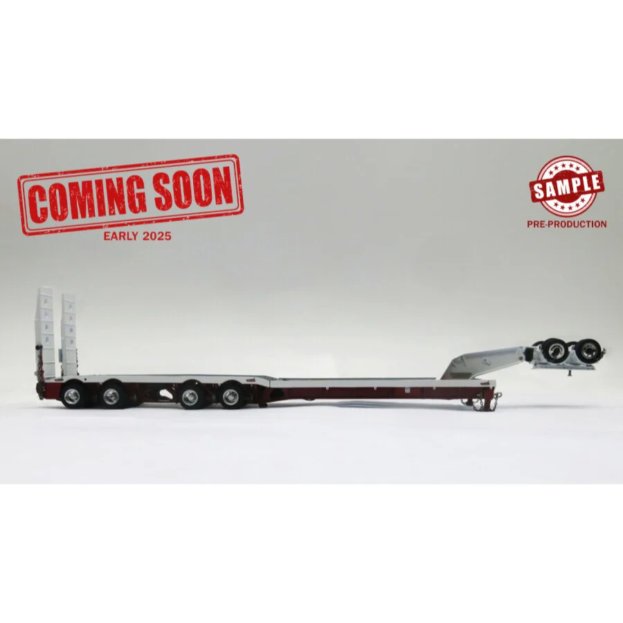 Drake Collectables ZT09339 4x8 and 2x8 Swingman Trailer - White/Red - Image 10