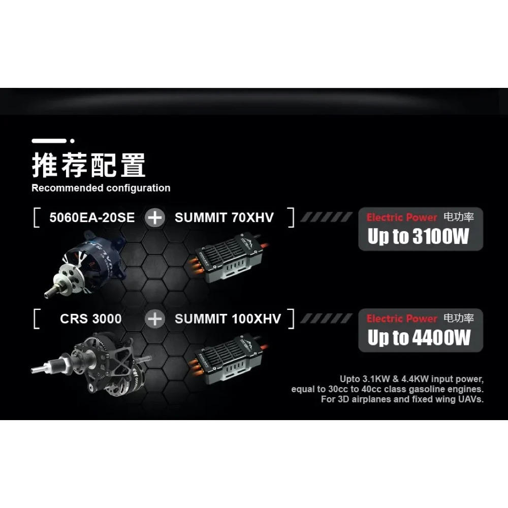 Dualsky DSXM42284 SUMMIT 70XHV Brushless 5S-14S ESC - Image 11