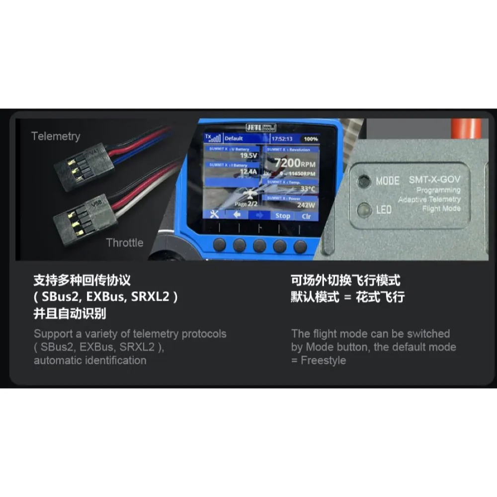 Dualsky DSXM42285 SUMMIT 130XHV Brushless 5S-14S ESC - Image 13