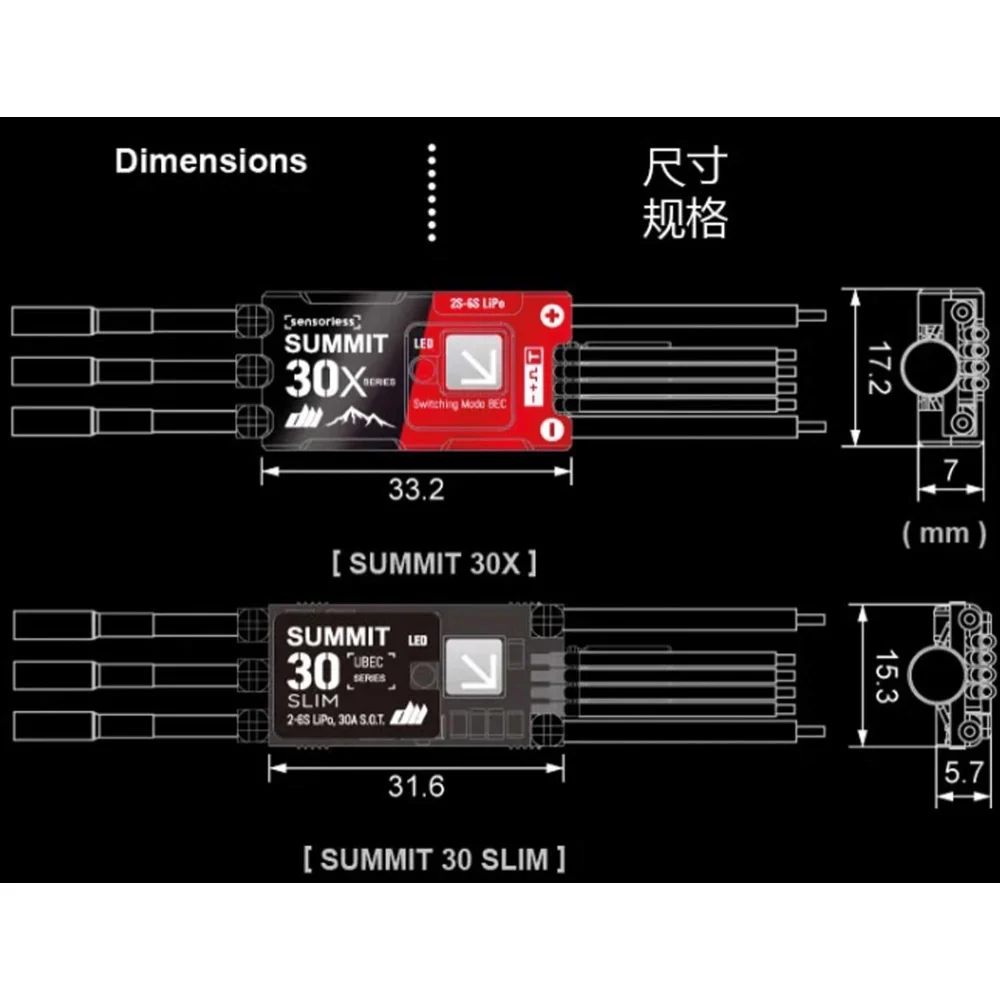 Dualsky Summit 30 Slim U6 6S Brushless ESC - Image 9