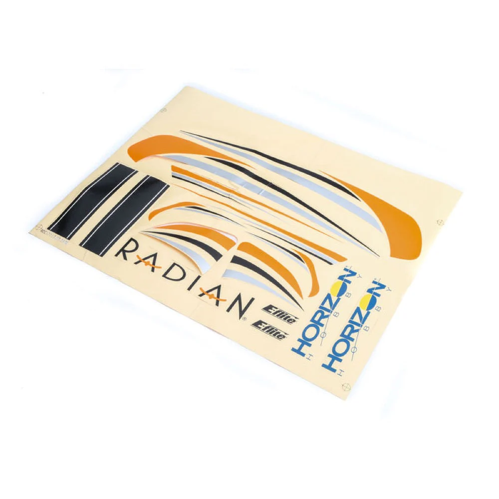 E-Flite EFL4703 Decal Sheet Radian BNF