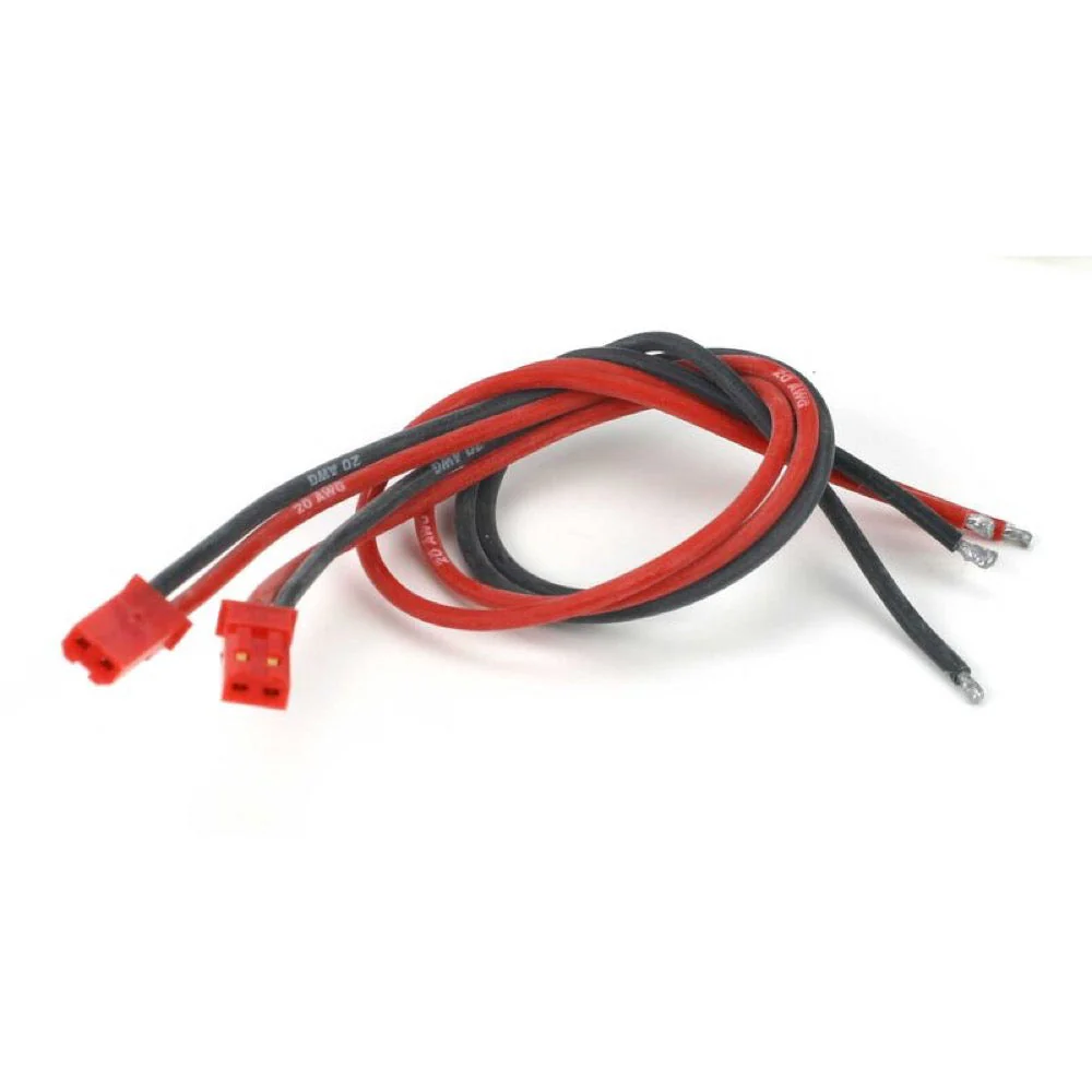 E-Flite EFLA242 JST RCY Male Conn with Lead 20 Gauge 2pcs
