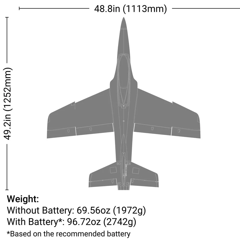 E-Flite Habu XS (eXtra Sport) 80mm EDF RC Plane (BNF Basic with AS3X+ and SAFE Select) EFL02450 - Image 29