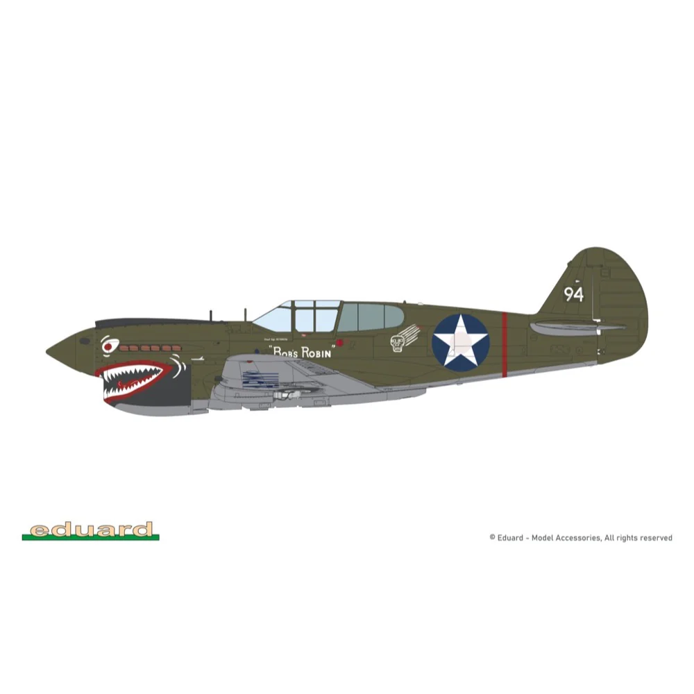 Eduard 11185 1/48 PACIFIC STAR Curtiss P-40E Warhawk Dual Combo The Limited edition - Image 4