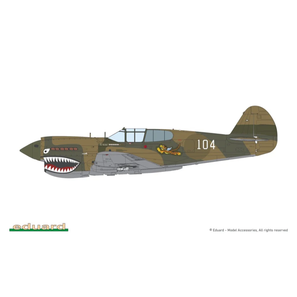 Eduard 11185 1/48 PACIFIC STAR Curtiss P-40E Warhawk Dual Combo The Limited edition - Image 5