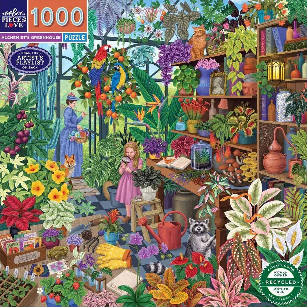 eeBoo Alchemist Greenhouse 1000pc Jigsaw puzzle - Image 2