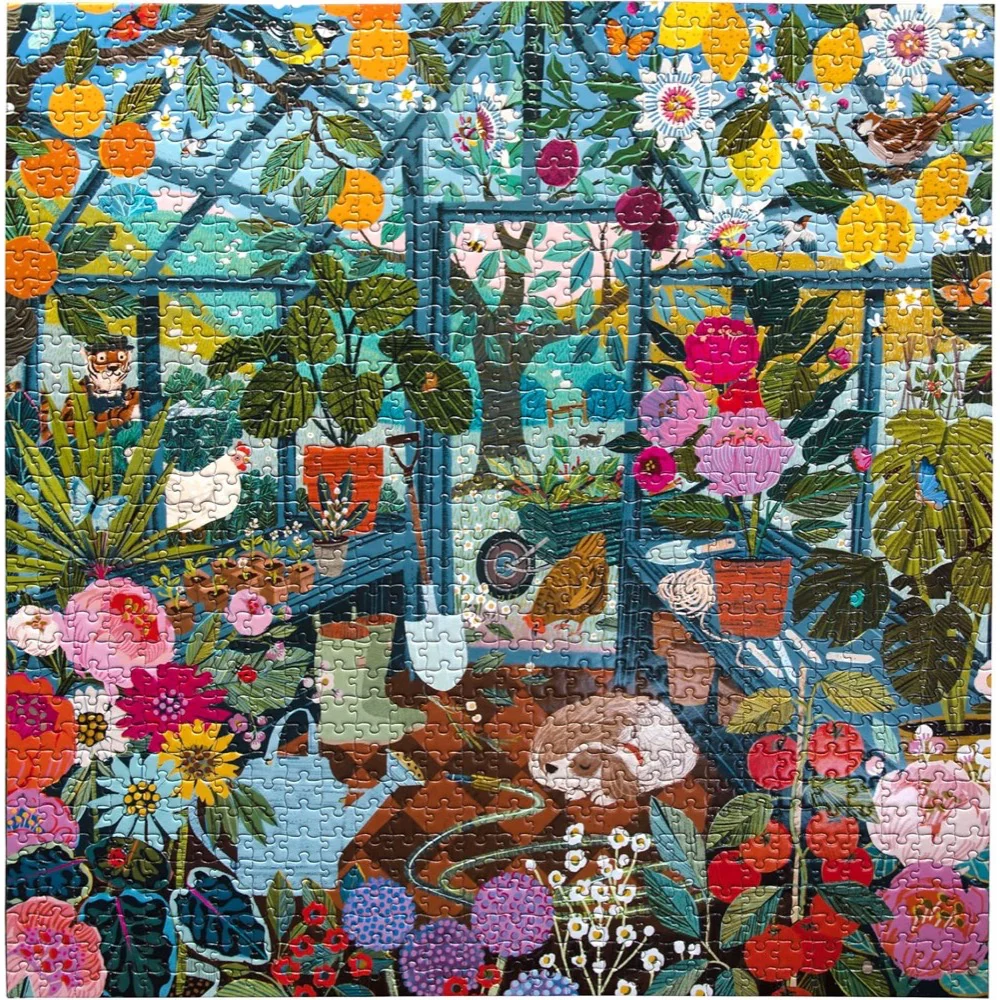 Eeboo English Greenhouse 1000pc Jigsaw Puzzle - Image 2