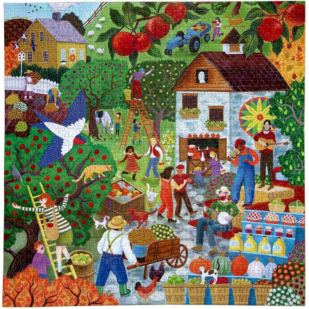 eeBoo Fall Apple Pick 1000pc Jigsaw Puzzle - Image 2
