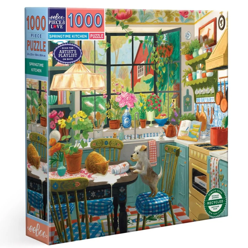 Eeboo Springtime Kitchen 1000pc Jigsaw Puzzle