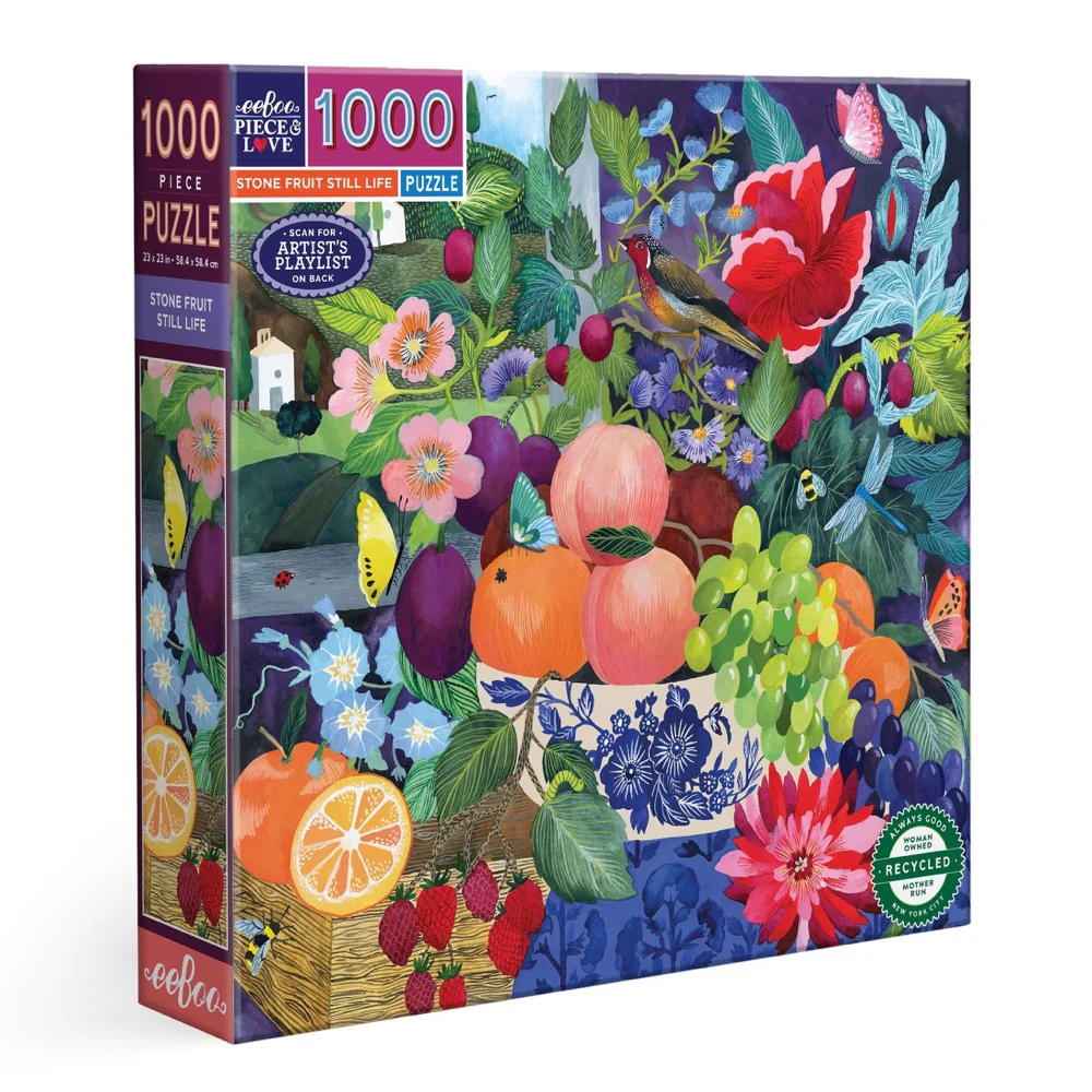 eeBoo Stone Fruit 1000pc Jigsaw puzzle