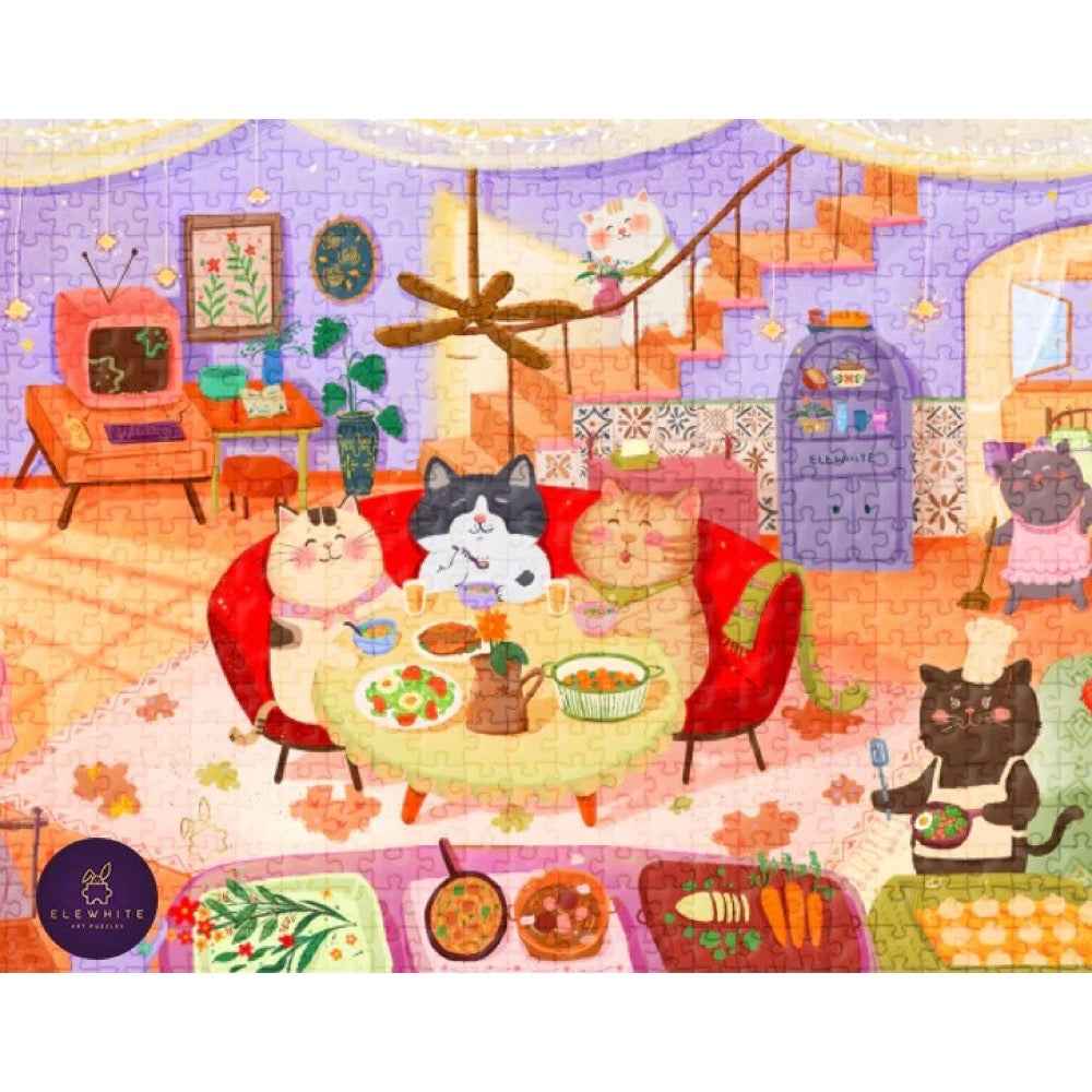 ELEWHITE Meow Moments 500pc Jigsaw Puzzle - Image 2