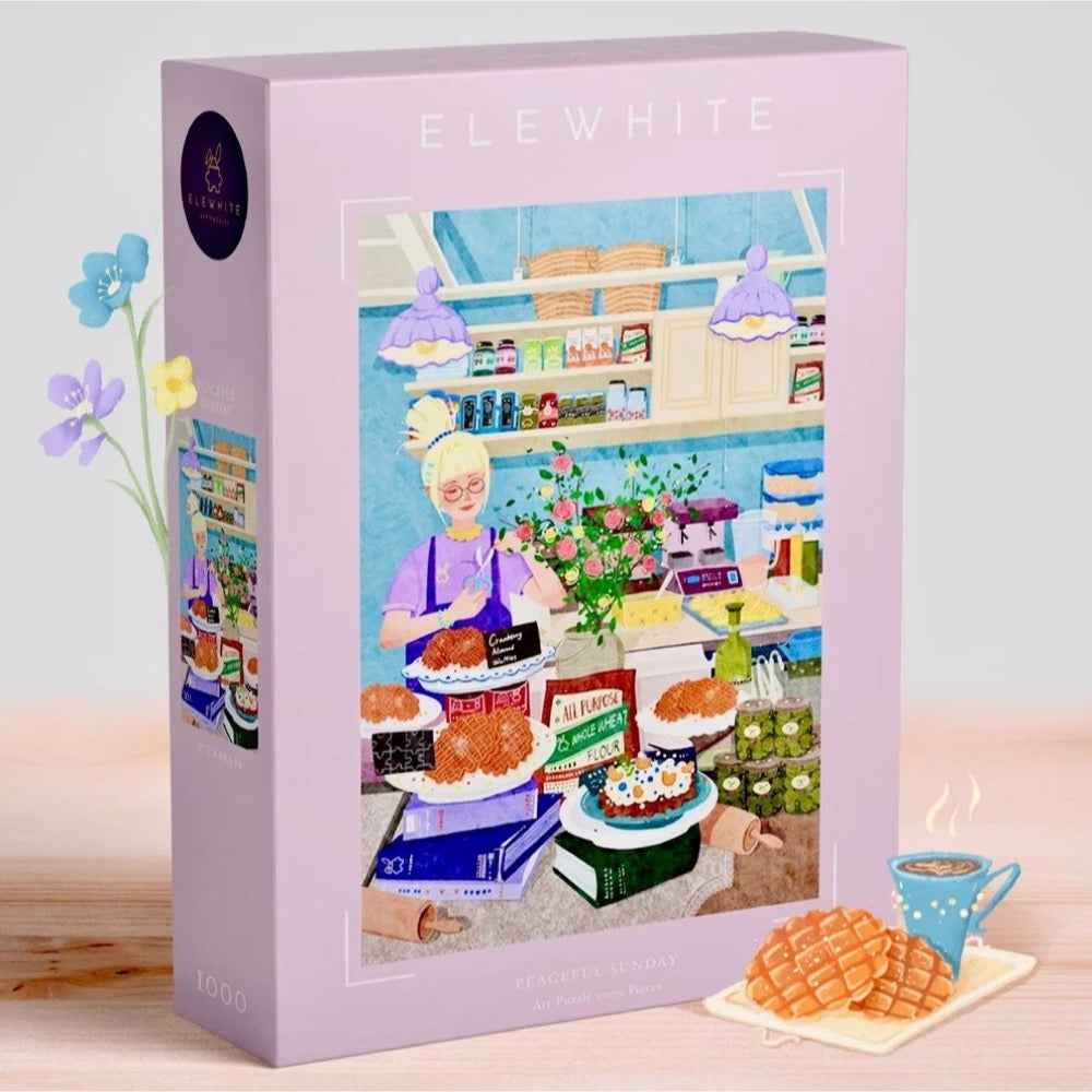ELEWHITE Peaceful Sunday Art 1000pc Jigsaw Puzzle