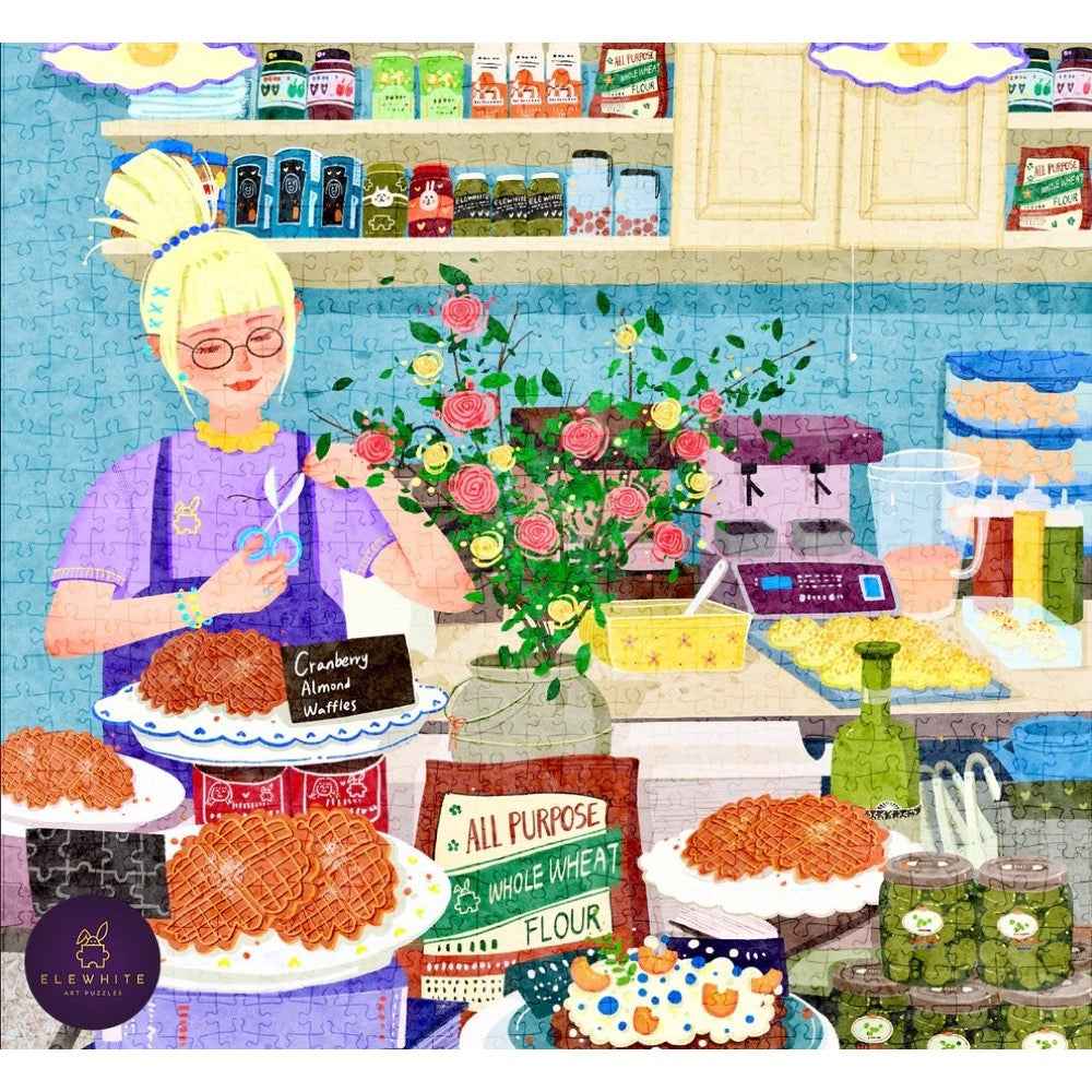 ELEWHITE Peaceful Sunday Art 1000pc Jigsaw Puzzle - Image 2