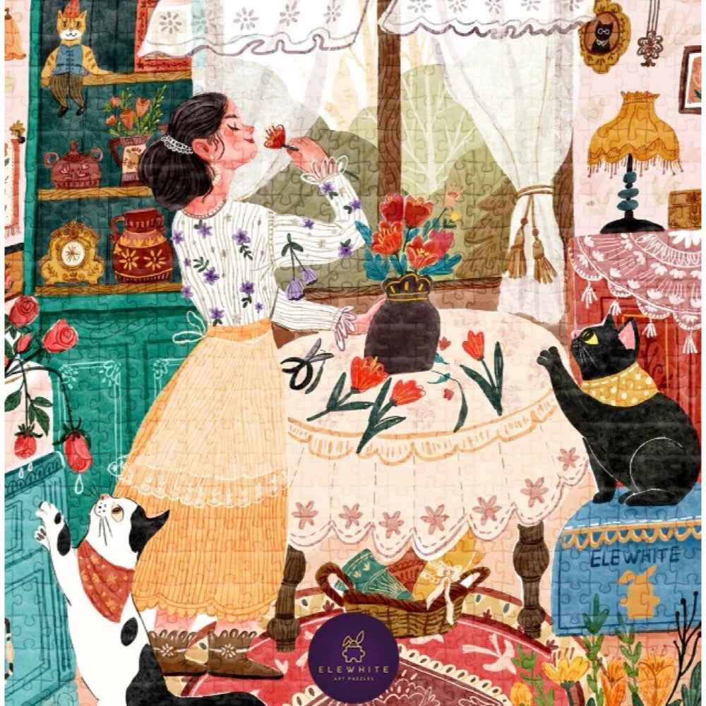 ELEWHITE Some Flowers 1000pc Jigsaw Puzzle - Image 2