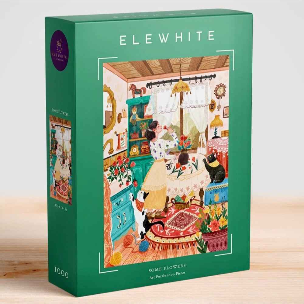 ELEWHITE Some Flowers 1000pc Jigsaw Puzzle - Image 4