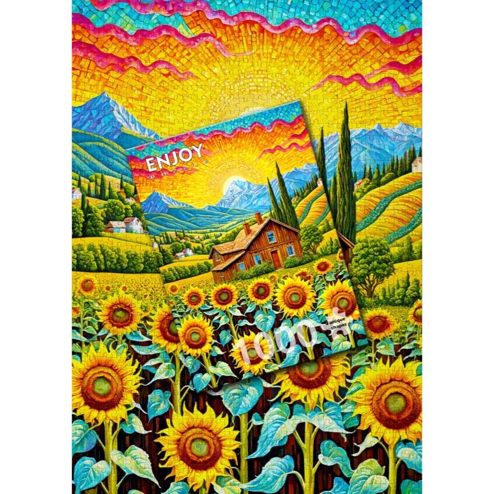 Enjoy 2145 Sunflower House 1000pc Jigsaw Puzzle - Image 4