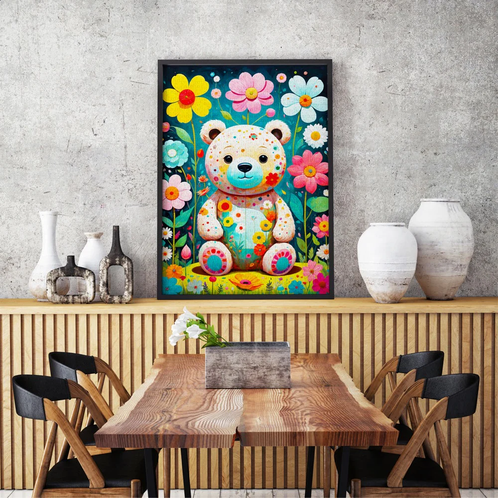 Enjoy 2150 Flower Teddy Bear 1000pc Jigsaw Puzzle - Image 6