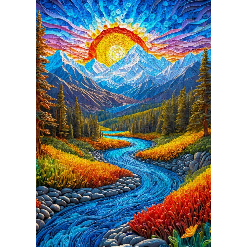 Enjoy 2154 Sunrise Landscape 1000pc Jigsaw Puzzle - Image 2