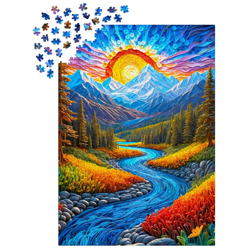 Enjoy 2154 Sunrise Landscape 1000pc Jigsaw Puzzle - Image 3