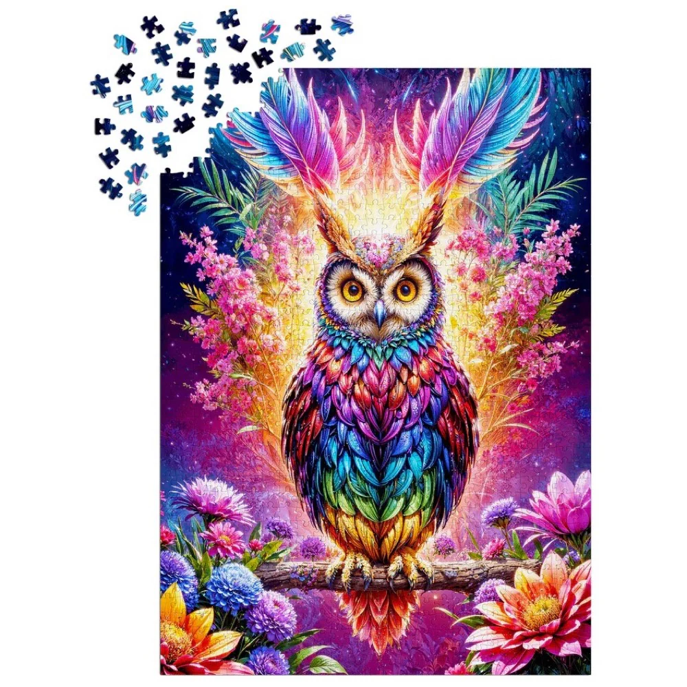 Enjoy 2161 Neon Owl 1000pc Jigsaw Puzzle - Image 3