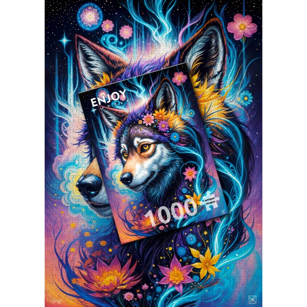 Enjoy 2164 Magical Wolf Portrait 1000pc Jigsaw Puzzle - Image 3