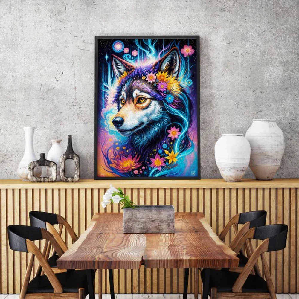 Enjoy 2164 Magical Wolf Portrait 1000pc Jigsaw Puzzle - Image 5