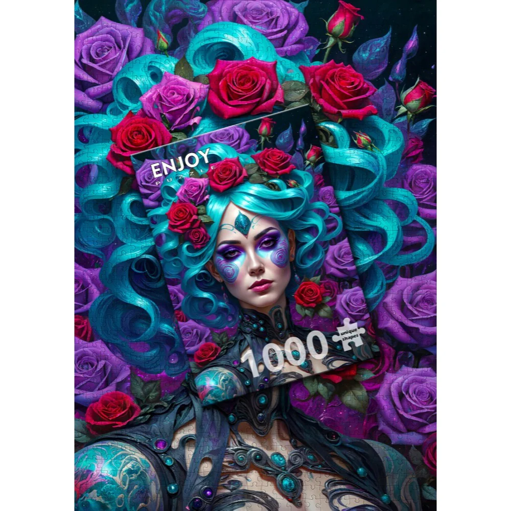 Enjoy 2169 Gothic Flowers Portrait 1000pc Jigsaw Puzzle - Image 2