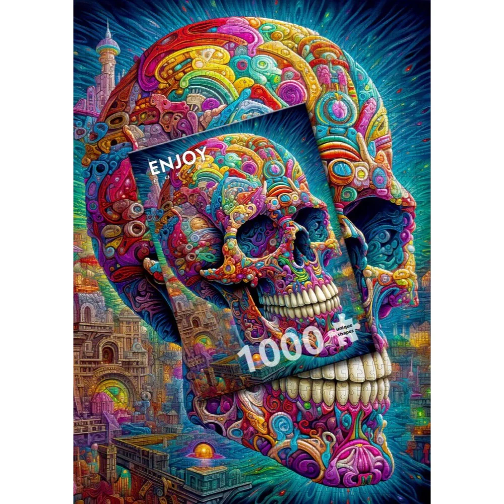 Enjoy 2210 Quirky Skull 1000pc Jigsaw Puzzle - Image 2