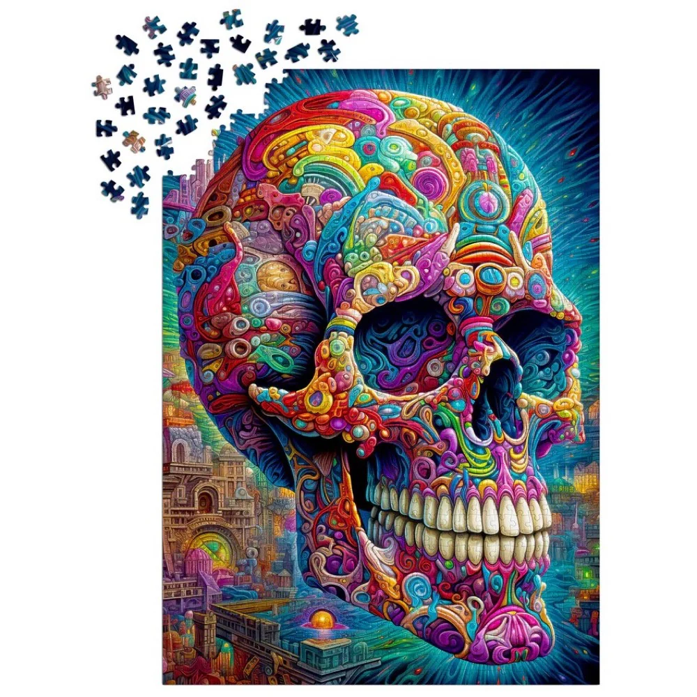 Enjoy 2210 Quirky Skull 1000pc Jigsaw Puzzle - Image 3