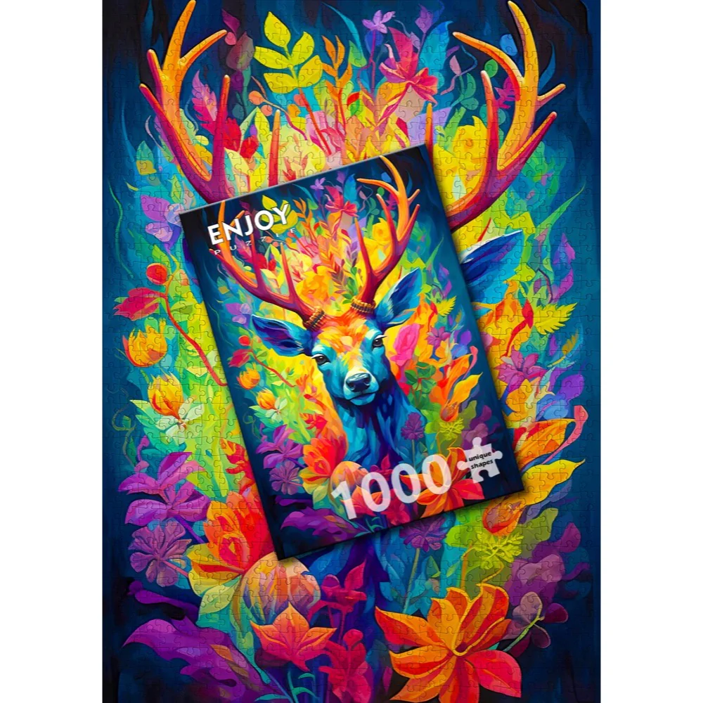 Enjoy 2222 Crowned Stag 1000pc Jigsaw Puzzle - Image 3