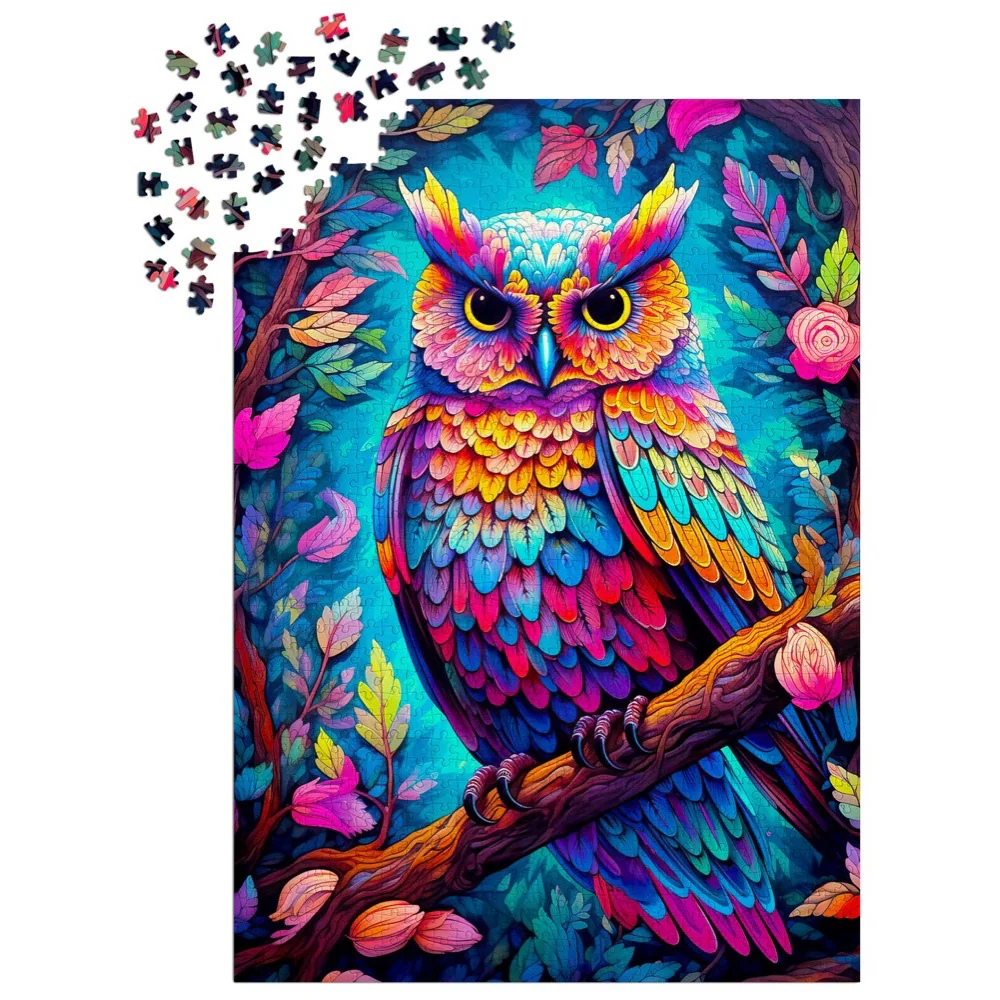 Enjoy 2224 Dazzling Owl 1000pc Jigsaw Puzzle - Image 3
