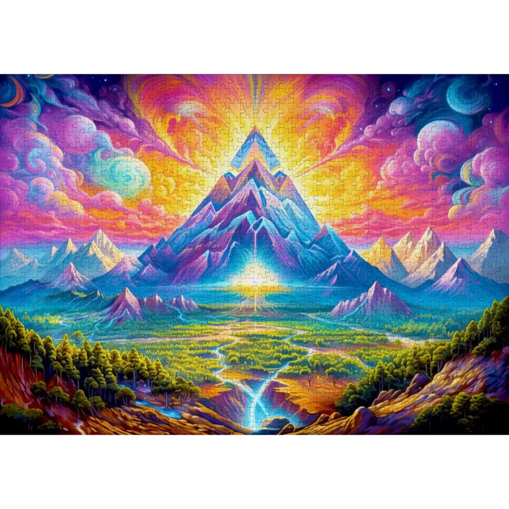 Enjoy 2230 Woodland Pyramids 1000pc Jigsaw Puzzle - Image 2