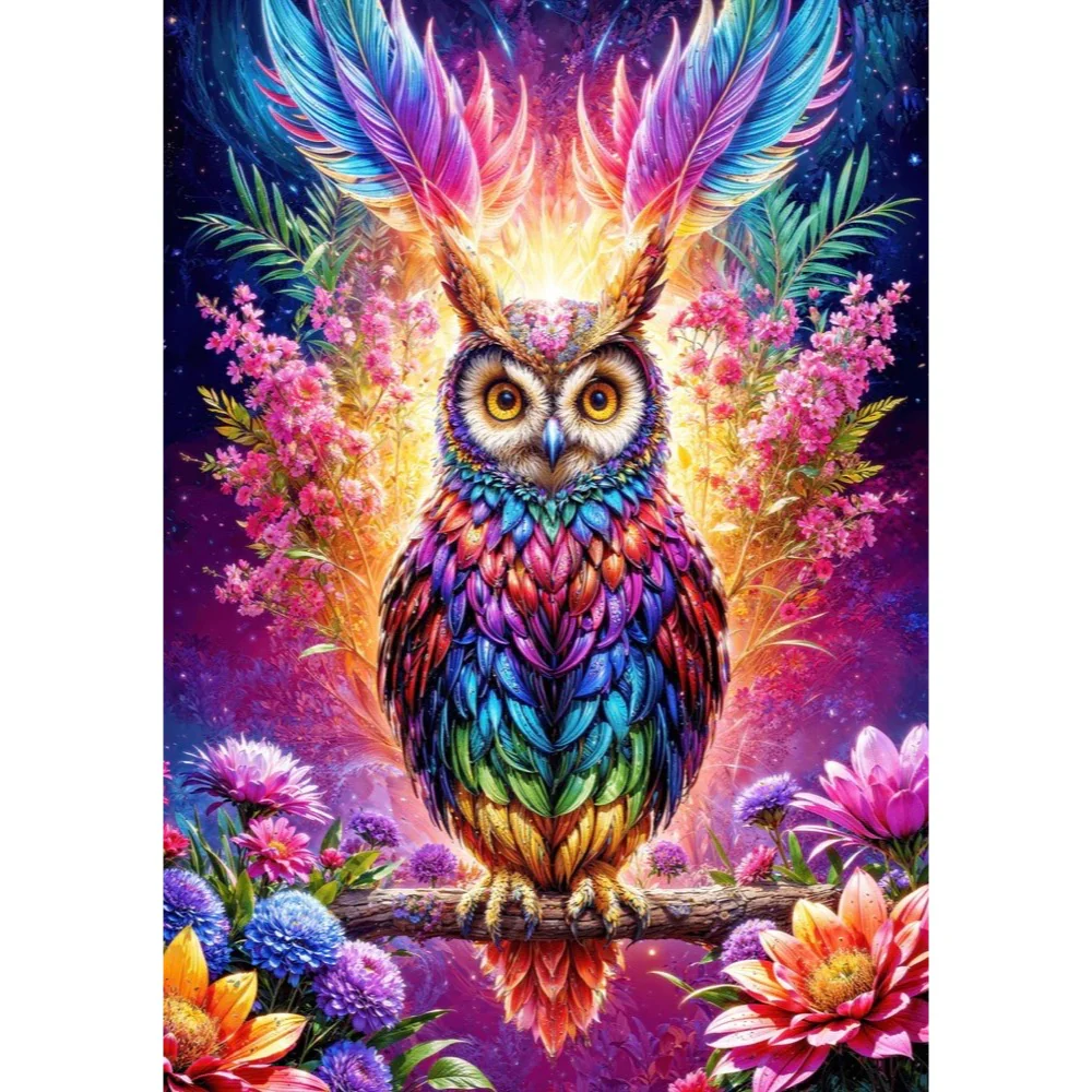 Enjoy 2233 Neon Owl 2000pc Jigsaw Puzzle - Image 2