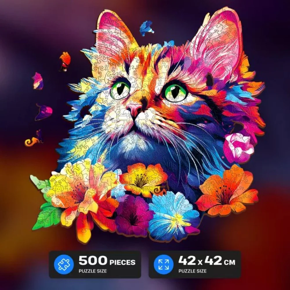 Escape Welt Cat 500pc Wooden Jigsaw Puzzle - Image 2