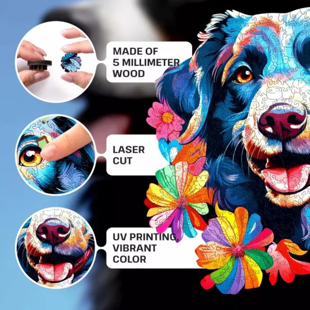 Escape Welt Dog 300pc Wooden Jigsaw Puzzle - Image 3
