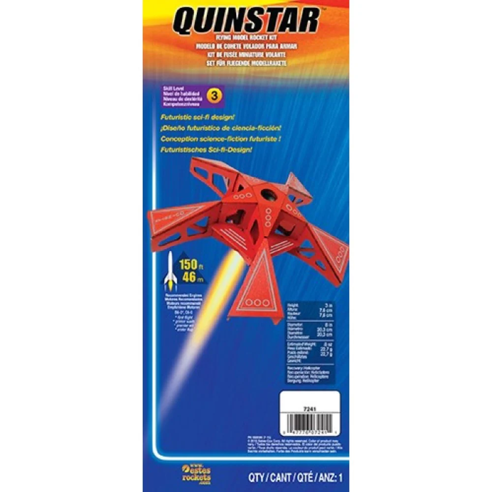 Estes 7241 Quinstar Advanced Model Rocket Kit (18mm Standard Engine) - Image 2