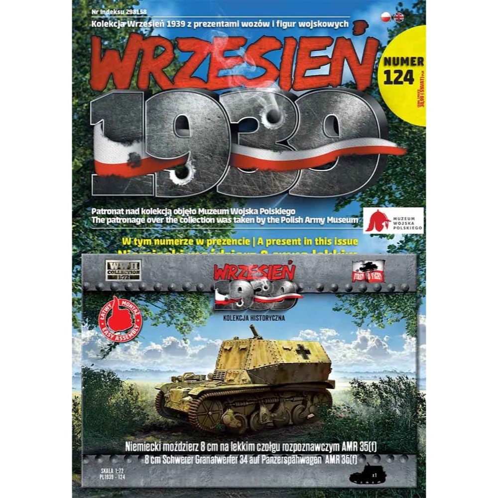 First to Fight 124 1/72 8cm Schwerer Granatwerfer 34 Auf Panzerspahwagen AMR 35(f) - Image 4