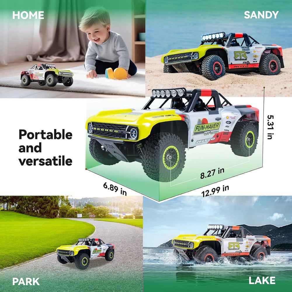 FMS 1/18 FSC18 Ford Bronco EB 2025 RTR Brushed Short Course Truck - Image 12