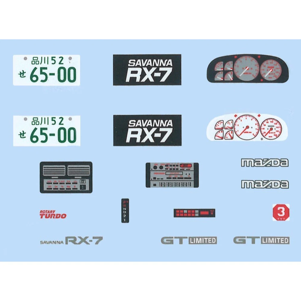 Fujimi 04779 1/24 Savannah RX-7 FC3S Late Type High Society Car Version HC-7 - Image 4