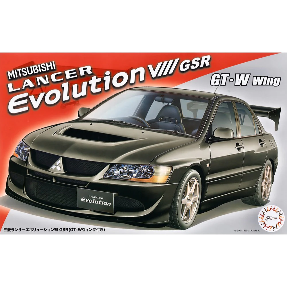 Fujimi 04787 1/24 Mitsubishi Lancer Evolution VIII GSR w/GT-W Wing ID-322
